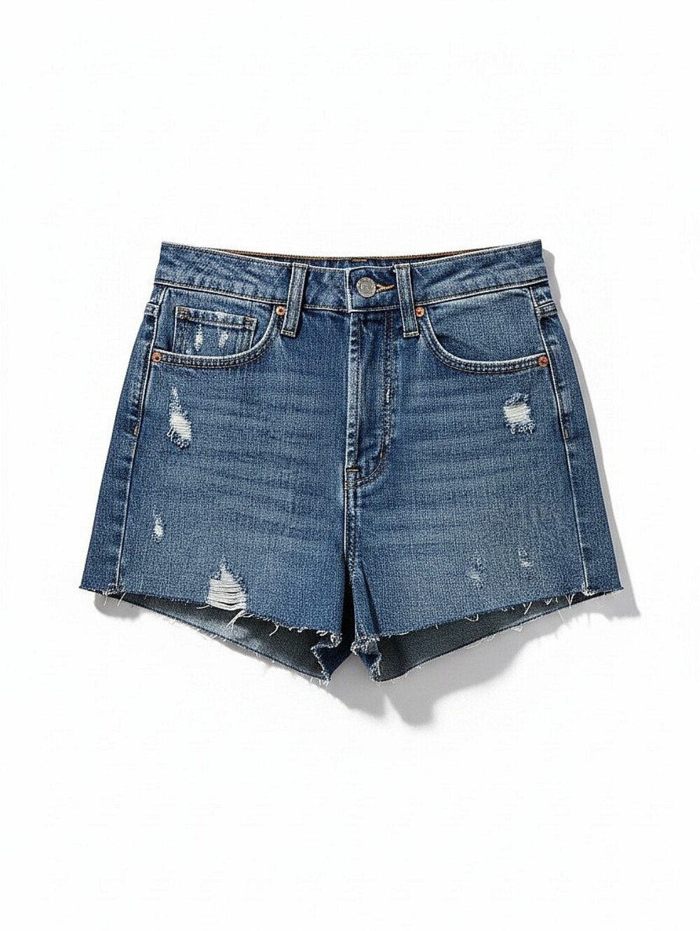 NWT! Wild Fable Classic High-Rise Distressed Denim Shorts - Blue